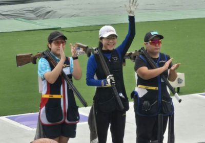一日双金！江伊婷包揽女子双向飞碟团体+个人金牌 成亚运卫冕历史首人