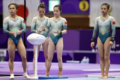 实力碾压日本队！中国队连续第十四次夺得亚运会体操女团冠军