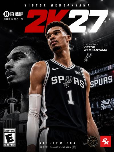 能力值多少？🎮👽Shams抢先报道：文班成为NBA2K27封面人物