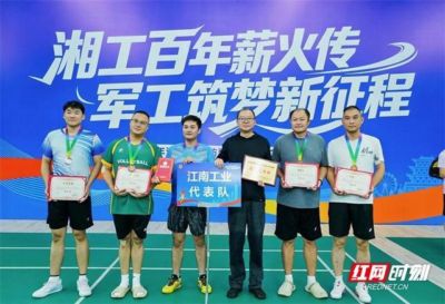 江南工业集团在省国防科技工业职工羽毛球赛中斩获佳绩