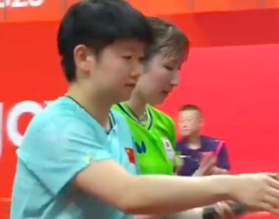 定海神针！孙颖莎3-1击败26岁日本美女 后者交手20连败：绝望倒地