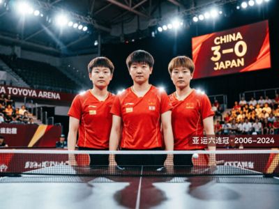 国乒女团亚运6连冠 3-0横扫日本，打败你，与你无关！