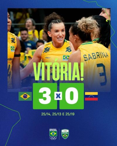 3-0！巴西女排开门红 加比伤愈复出6分 克里斯蒂娜全场得分王