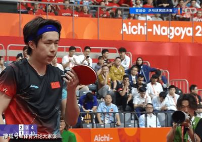 一场0-3!王楚钦不敌张本智和,太累了!亚运会男团:中国2-2日本