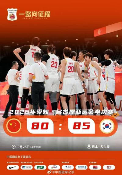 官方：中国女篮将认真复盘本场问题，调整状态投入后续比赛