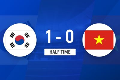 半场-韩国U23暂1-0越南U23 李英俊头球破门 黎文顺进球越位被吹