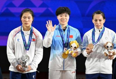 亚运会丨举重——女子61斤级：杨柳月夺冠