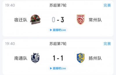 苏超综述：常州大胜升第二距榜首仅差1分，南通扬州战平各取1分