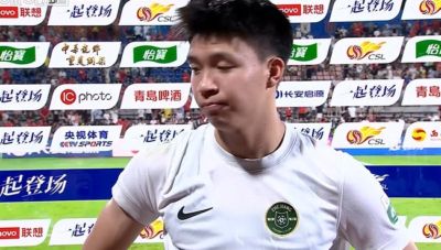 王钰栋：整体防守做的不错下半场比较被动 感谢远征球迷的到来
