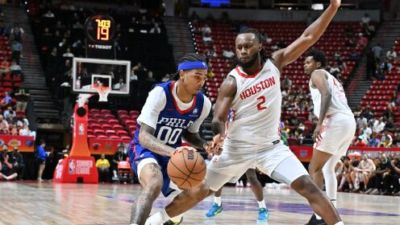 🏀夏联-火箭大胜76人 桑顿18+4 牛顿17+5 菲隆17分