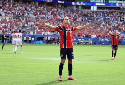 世界杯1/4决赛取得进球,挪威是第32个做到这点的国家队
