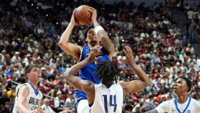 🏀夏联-勇士击败独行侠 伦德伯格21+10 克赖尔25+6 约翰逊27+8