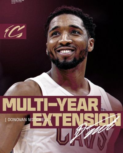 四年2.73亿！骑士官方：球队与多诺万·米切尔达成提前续约