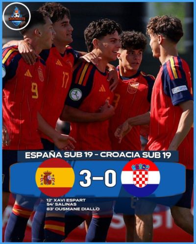 埃斯帕特进球！西班牙U19以3-0完胜克罗地亚，闯进欧青赛决赛