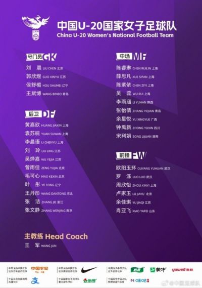 博主：中国U20女足热身赛9-0击败大连足校女足