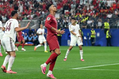 OPTA:C罗在世界杯淘汰赛10战打进1球,进球数与马奎尔相同
