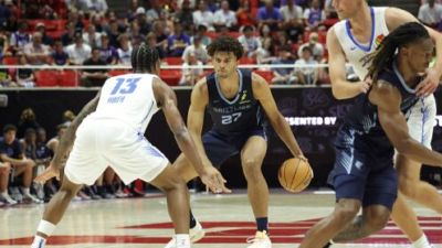 🏀夏联-灰熊37分大胜雷霆 布泽尔15+4+4 12号秀马拉10分4助2帽