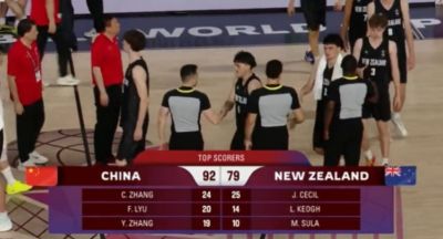 🏀中国U17男篮14分逆转新西兰U17男篮 张淳智24分 陈昱休11中2