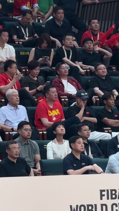 王治郅与赵本山观战男篮世预赛！蒋兴权&宋小宝也在现场
