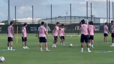 记者：迈阿密国际今日训练备战纳什维尔，梅西也参与其中