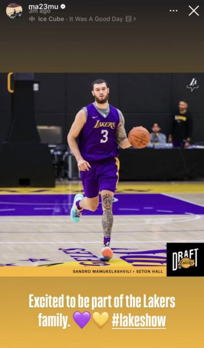 4年5200万加盟！马穆发推：很兴奋成为湖人大家庭的一员💜💛