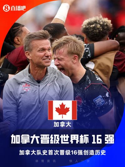 创造历史！加拿大队史首次晋级世界杯16强，将战荷兰/摩洛哥胜者