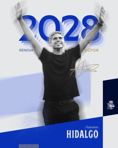 率队成功升级西甲！拉科鲁尼亚官方：续约主帅伊达尔戈至2028年