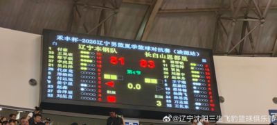 夏季对抗赛 辽宁81-83惜败吉林 王岚嵚关键时刻连续三分未能救主