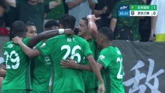 双杀！国安1-0送三镇9轮不胜 拉莫斯头槌制胜张稀哲疑似重伤伤退