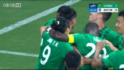 打破僵局！拉莫斯第66分钟角球头槌破门，国安1-0领先三镇