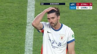 止3轮不胜!山东泰山5-1辽宁铁人暂升第四 泽卡2射1传瓦科双响