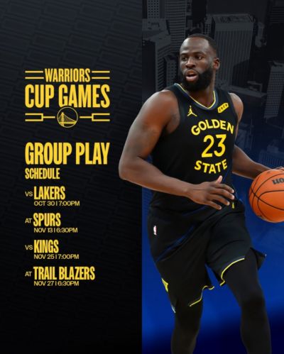 勇士NBA杯赛程：重头戏首战湖人 之后接连对阵马刺国王开拓者