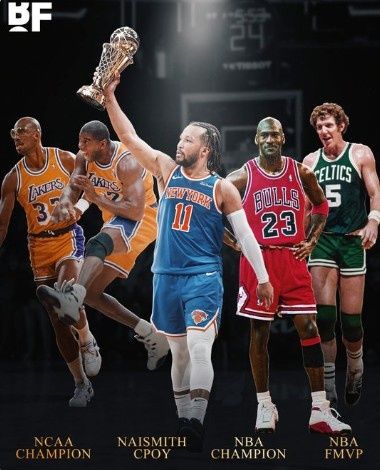 布伦森获NCAA+NBA总冠军+大学年度最佳球员+FMVP 历史第五人