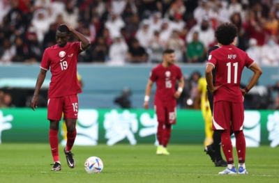 卡塔尔队史前4场世界杯半场均落后，此前仅墨西哥、韩国等4队