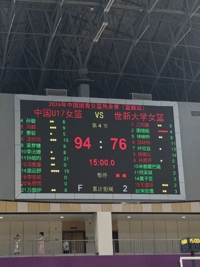 热身赛-中国U17国青女篮击败世新大学女篮 豪取两连胜
