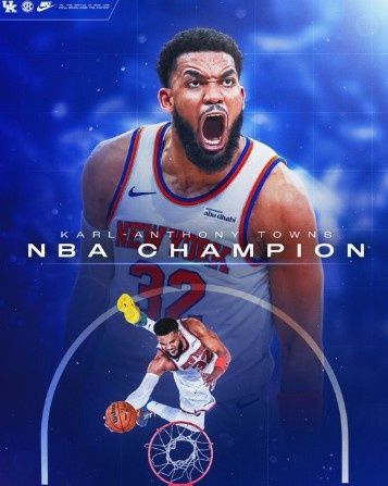 为你骄傲!肯塔基大学男篮贺电:唐斯现在成为一名NBA总冠军啦