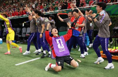 韩国连续3届世界杯都有赢球！2018年2-0德国，2022年2-1葡萄牙！