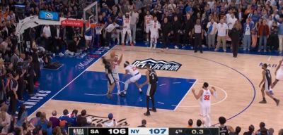 世界难题！马刺绝杀回合边线球配合失误 时间走完尼克斯翻盘了！