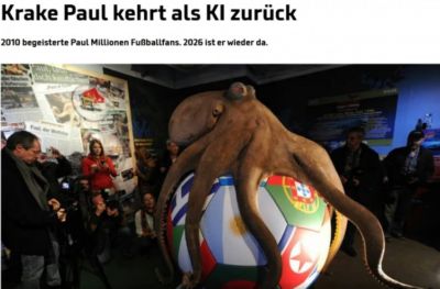 赛博永生！德国媒体时隔16年“复活”章鱼保罗，这次是以AI的形式