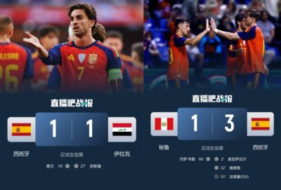 下一站世界杯！西班牙热身平伊拉克胜秘鲁 16日0点世界杯对佛得角