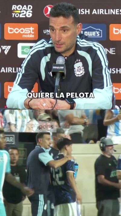 松弛！19岁阿兰达首秀，斯卡洛尼：他就像在家，我让他吐掉口香糖