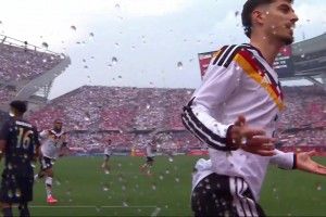 友谊赛-德国2-1美国 哈弗茨传射萨内建功 安东尼·罗宾逊世界波