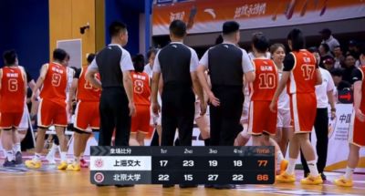 北京大学女篮四强赛首回合力克上海交大 王雨桐23分 王家绘21+14