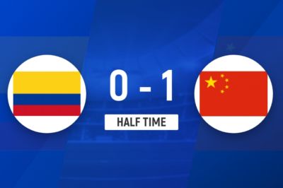 半场-U19国足1-0哥伦比亚U19 刘佳乐36秒闪击依合散扑点+精彩扑救