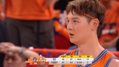 抢FMVP？王哲林本场已砍27分13板 总决赛场均8.5分7板