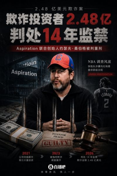 涉嫌阴阳合同签小卡！Aspiration联合创始人因欺诈2.48亿入狱14年