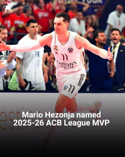 前NBA5号秀！海佐尼亚当选本赛季西甲联赛常规赛MVP