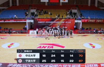 宁波大学轻取中北大学 林炜杰30+5 李一帆20+9 李子超27分