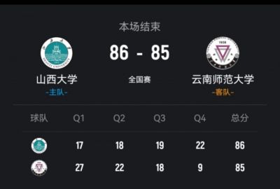 马奥康压哨三分造犯规&李嘉豪罚球绝杀 山西大学加时险胜云南师大