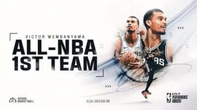 开启新纪元?文班首次入选最佳阵容就是一阵 此前斩获DPOY+一防
